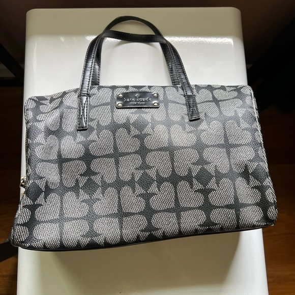 Kate Spade Kaleigh Pebbled Ace of Spades - Picture 1 of 8